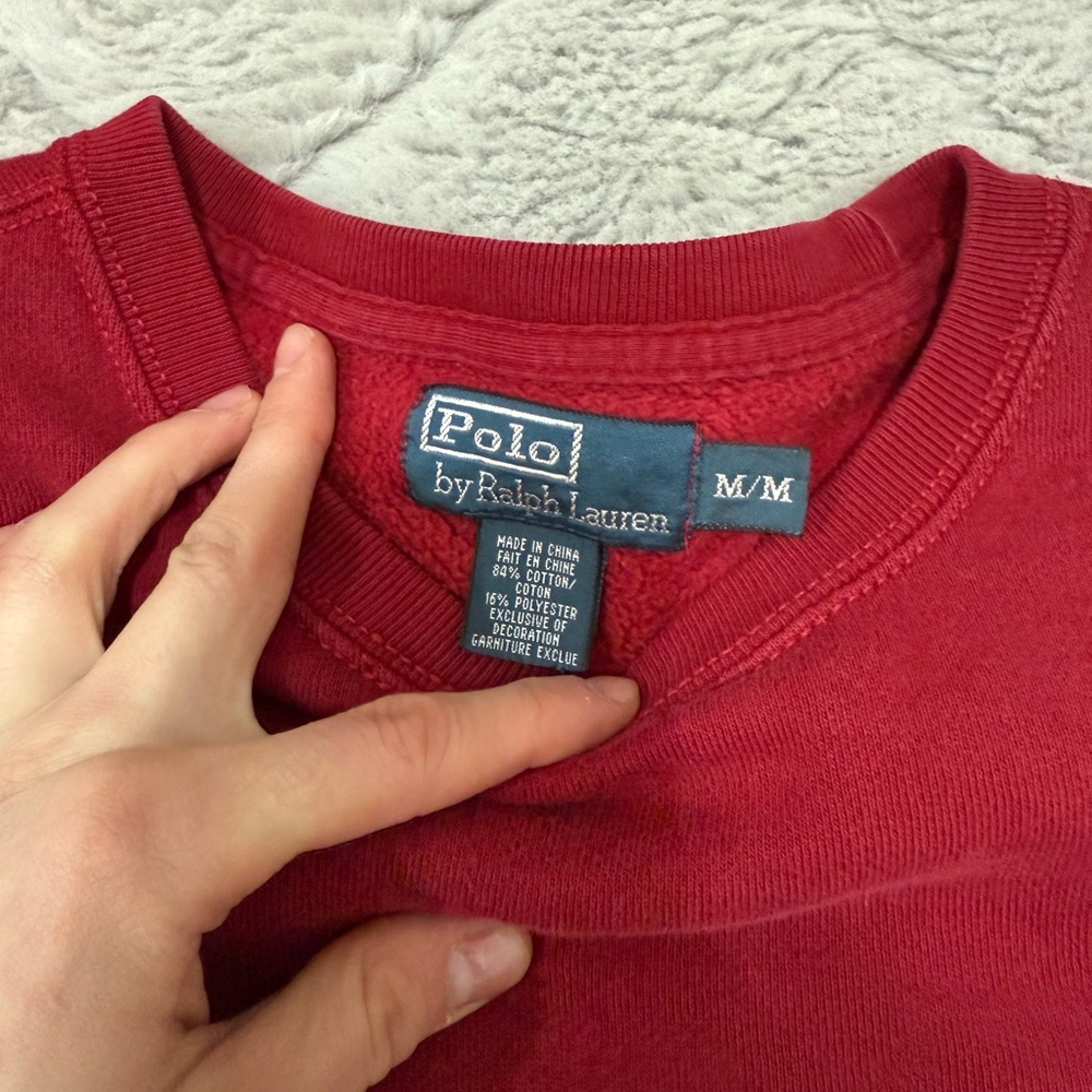 Polo Ralph Lauren Red Sweatshirt - Picture 2 of 3
